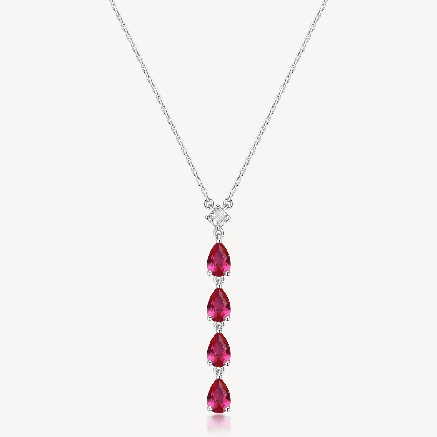 Collana Girocollo Brosway Fancy Argento Pendente Ruby