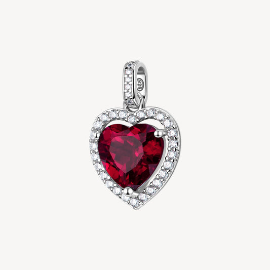 Ciondolo Brosway Fancy Passion Ruby Argento Cuore Cubic Zirconia Rosso Contornato