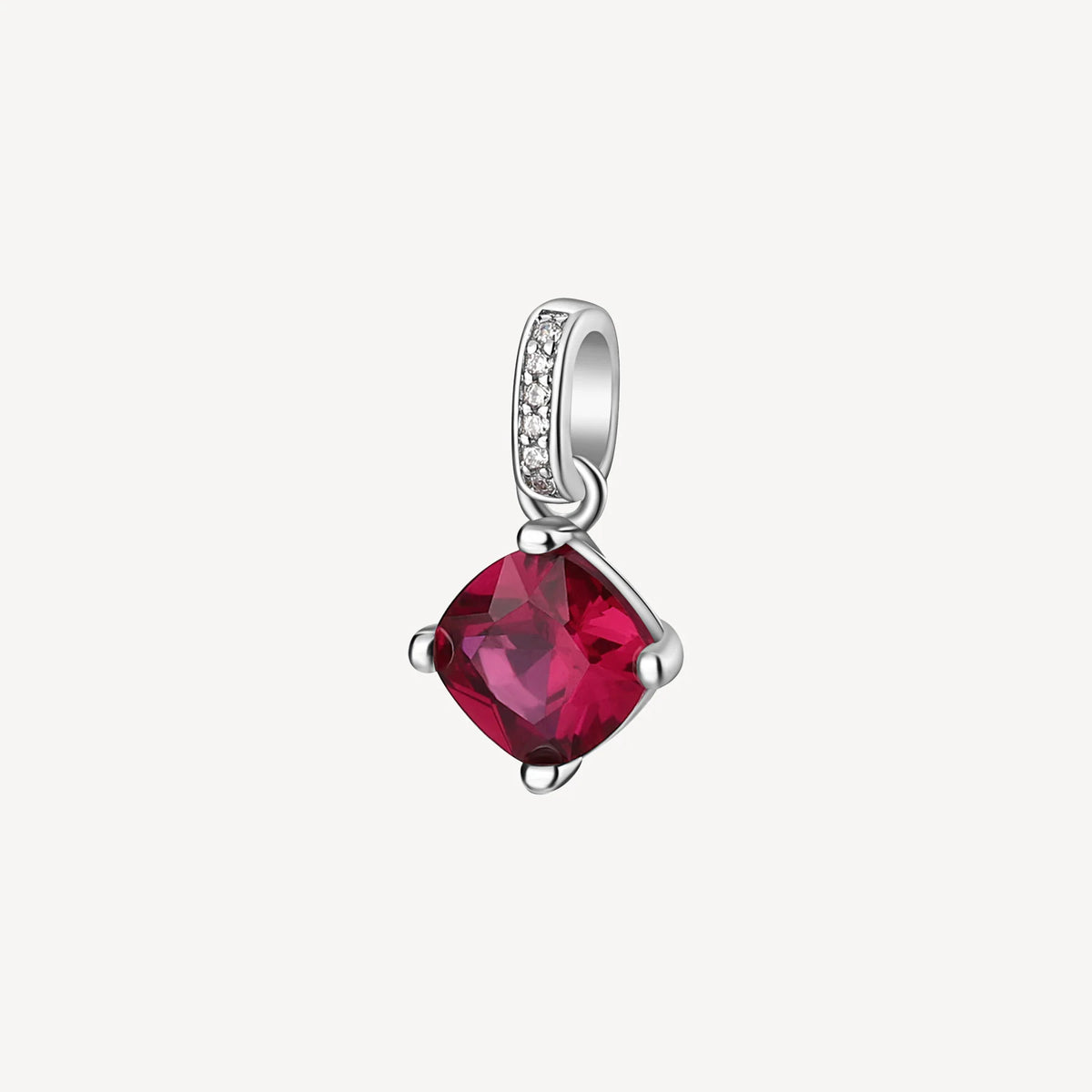 Ciondolo Brosway Passion Ruby Argento Con Cubic Zirconia Quadrato Rosso