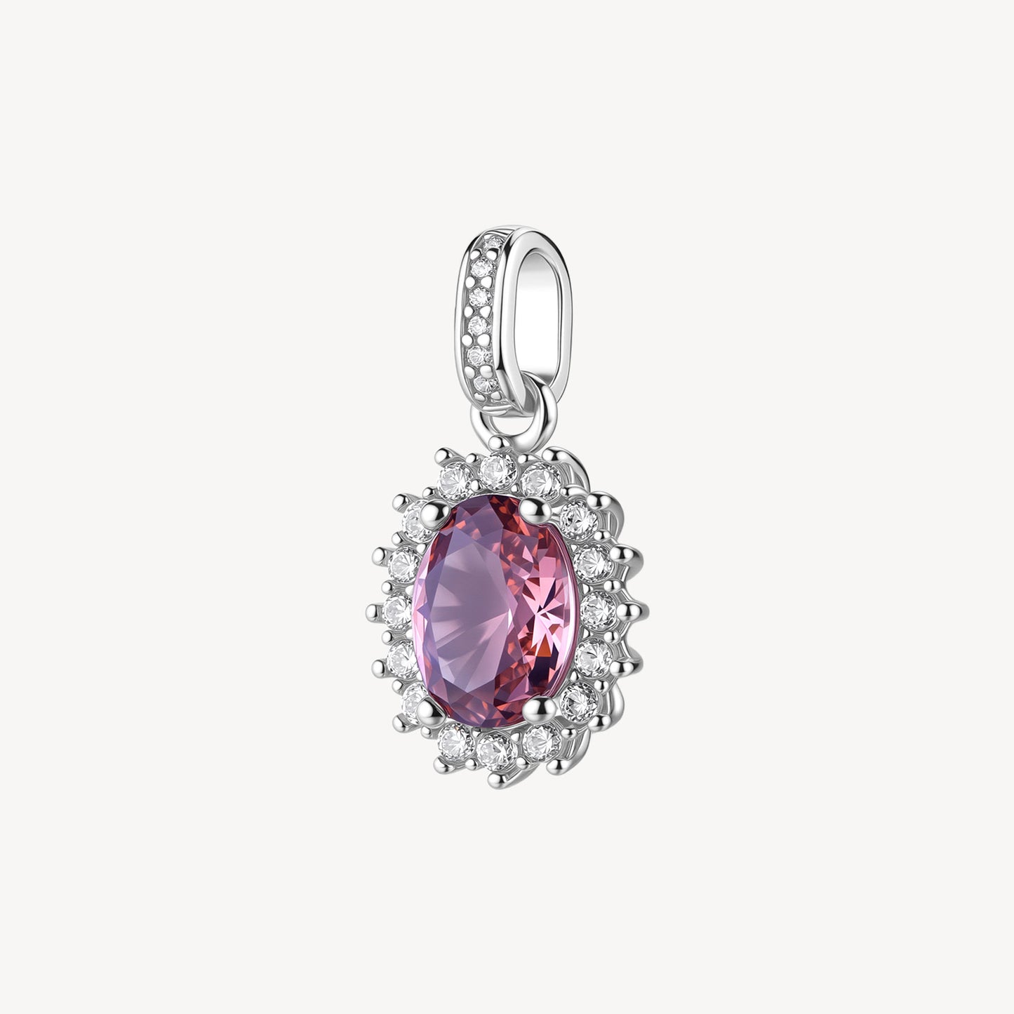 Ciondolo Brosway Fancy Argento Rosetta Cubic Zirconia Ovale Vintage Rose Contornato