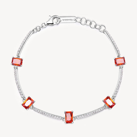 Bracciale Brosway Vitamin Orange In Argento Cristalli Arancioni