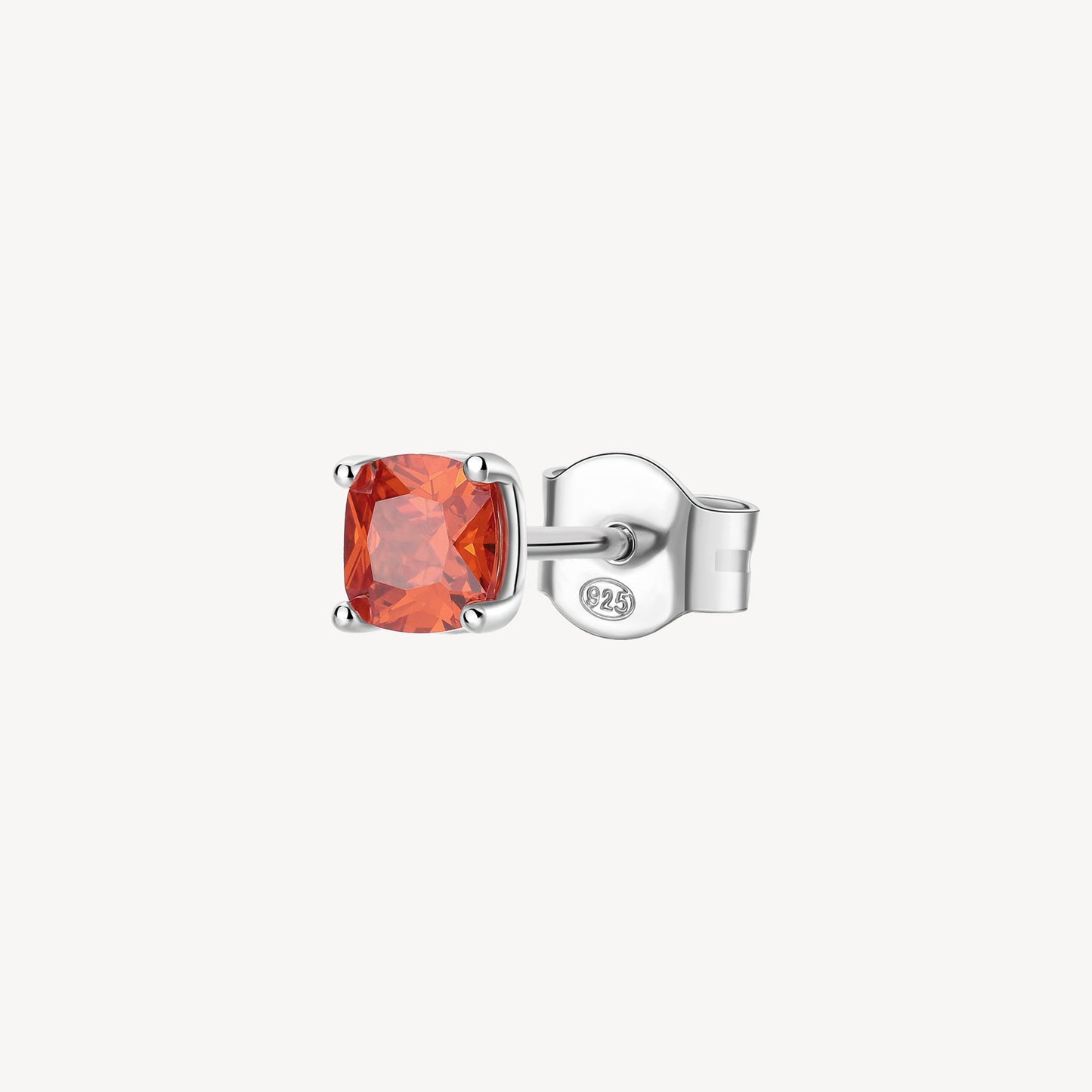 Monorecchino Brosway Vitamin Orange In Argento Con Zircone Arancione