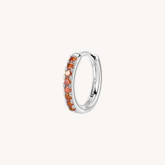 Monorecchino Brosway Vitamin Orange Boccola In Argento Con Zirconi Arancioni