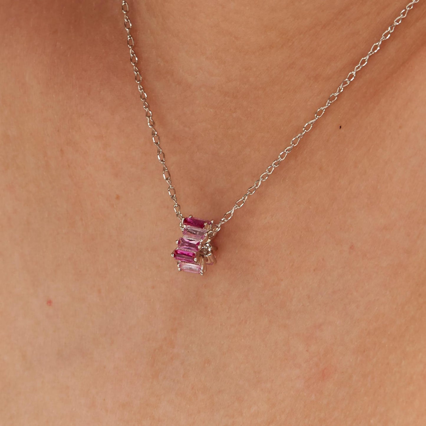 Ciondoli Brosway Vibrant Pink In Argento Con Zirconi Rosa