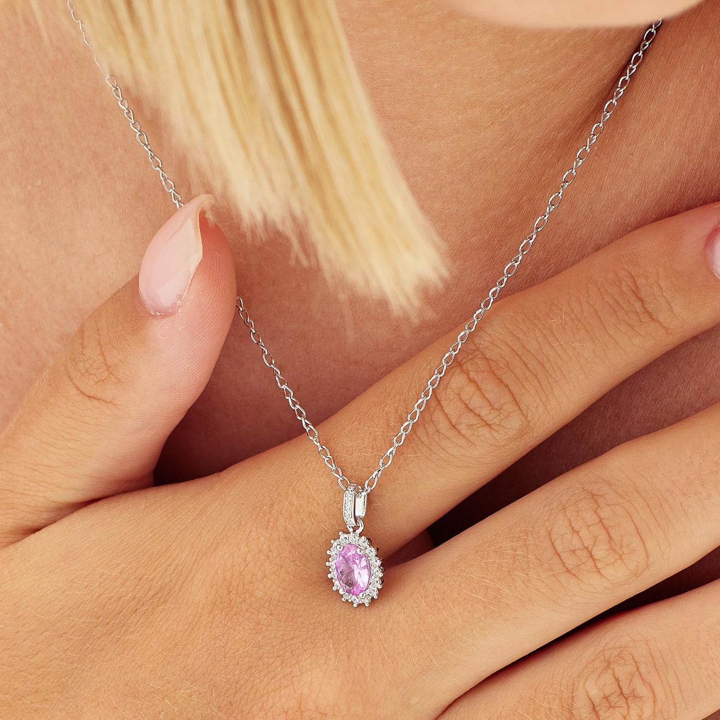 Ciondoli Brosway Vibrant Pink In Argento Con Zircone Rosa