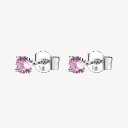 Orecchini Brosway Vibrant Pink Punti Luce In Argento Con Zircone Viola