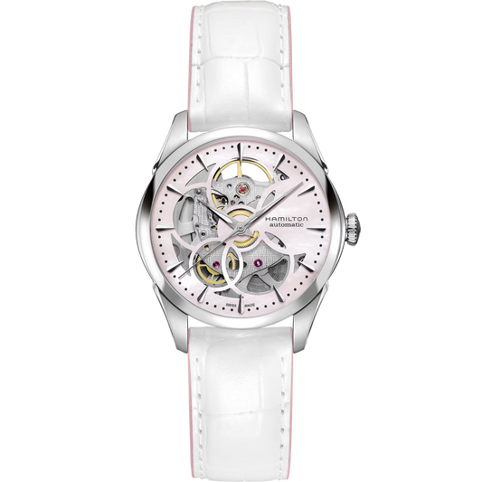 OROLOGIO HAMILTON JAZZMASTER SKELETON LADY 36 MM MADREPERLA ROSA - H32405871