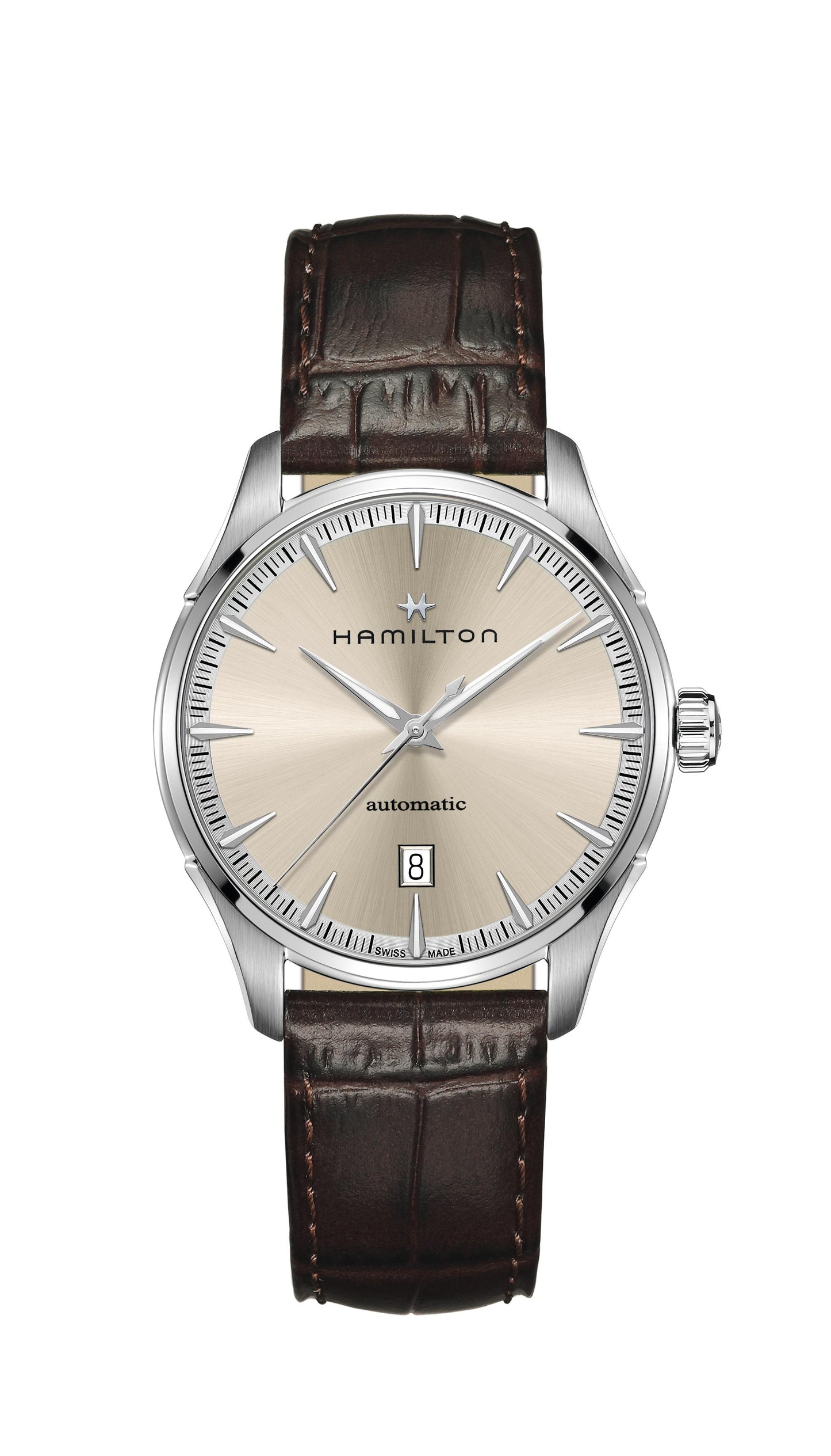 OROLOGIO HAMILTON JAZZMASTER AUTO 40 MM ACCIAIO BEIGE - H32475520