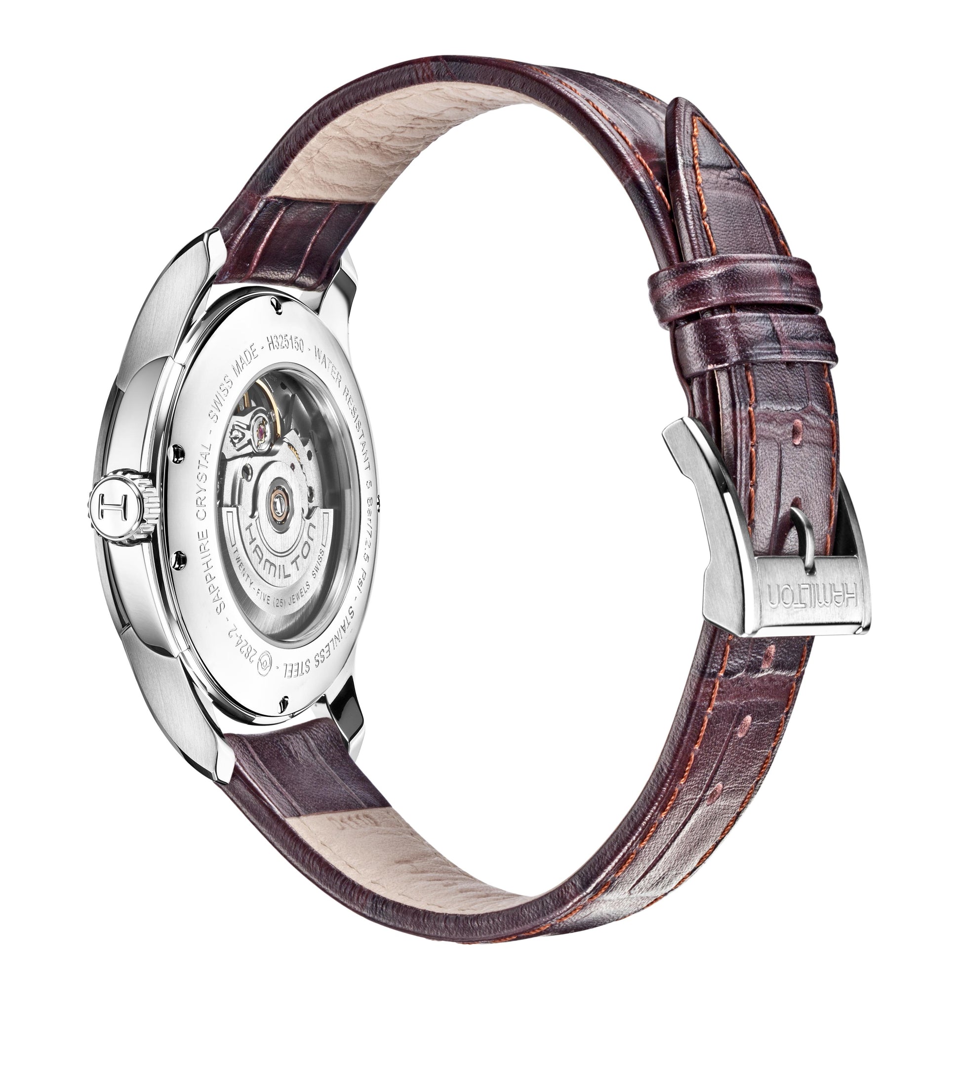 OROLOGIO HAMILTON JAZZMASTER OPEN HEART AUTO 40 MM SILVER/ORO ROSA - H32565555