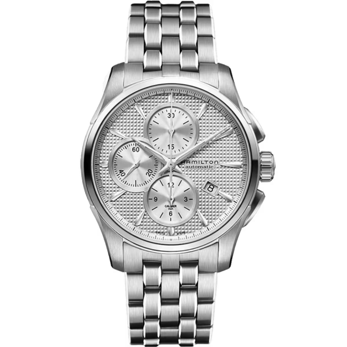 OROLOGIO HAMILTON JAZZMASTER AUTO CHRONO 42 MM SILVER - H32596151