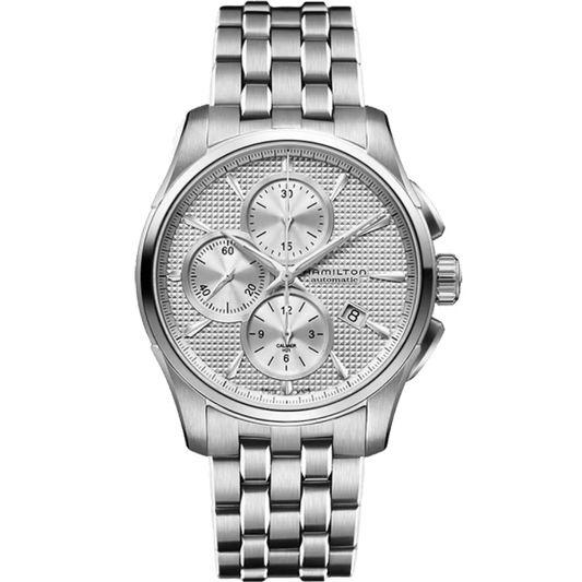 OROLOGIO HAMILTON JAZZMASTER AUTO CHRONO 42 MM SILVER - H32596151