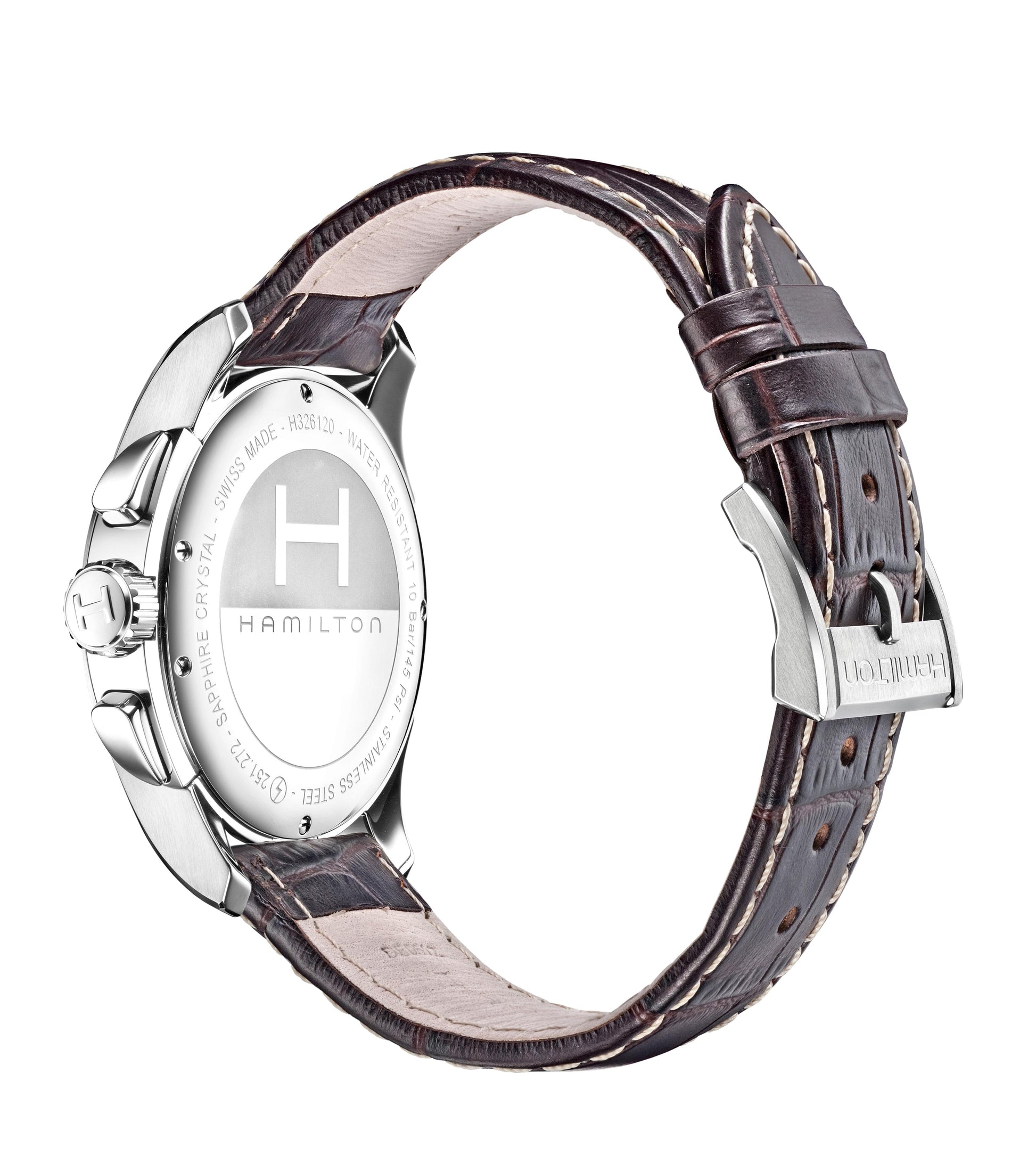 OROLOGIO HAMILTON JAZZMASTER CHRONO QUARTZ 42 MM SILVER/ORO ROSA - H32612555