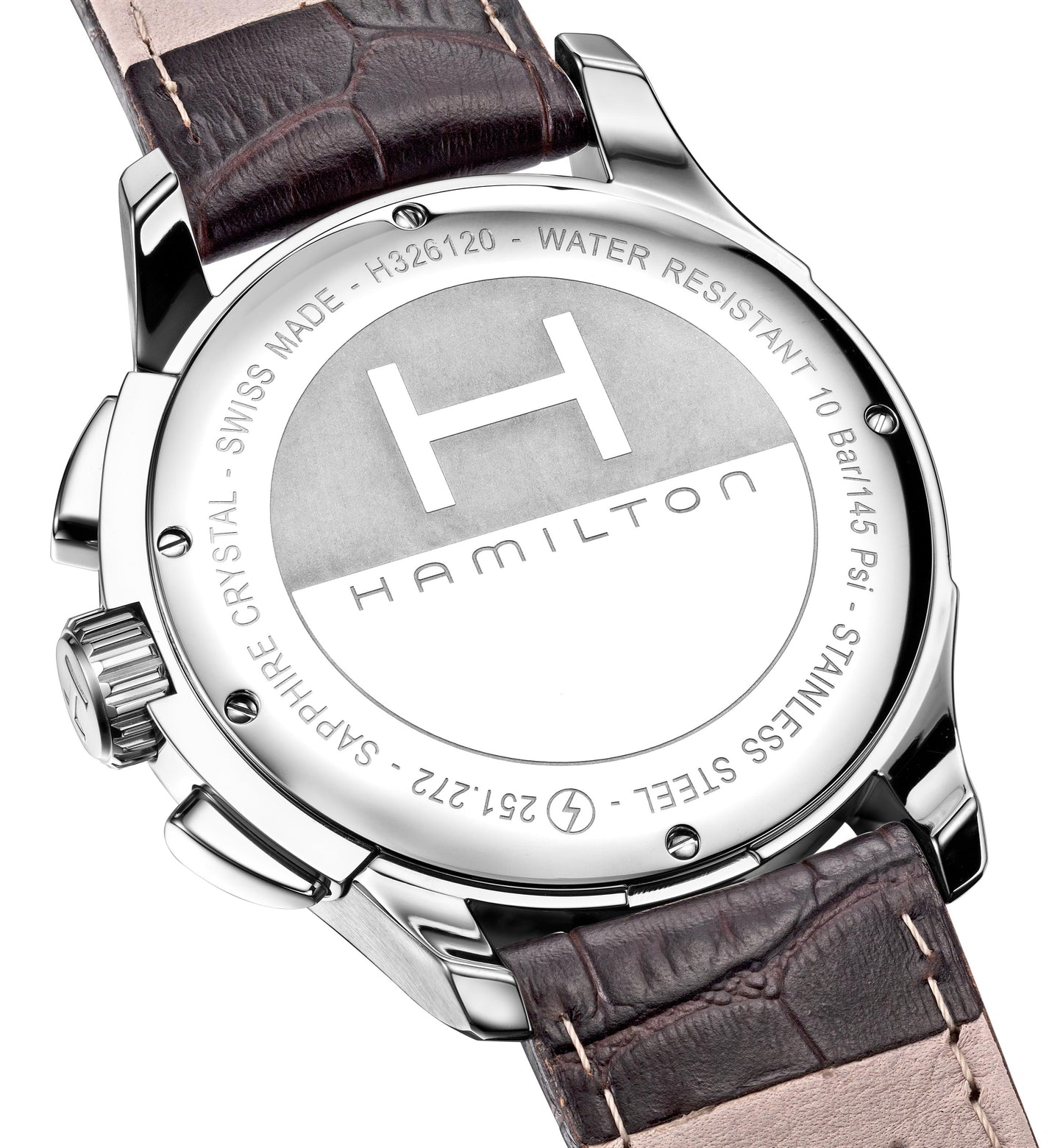 OROLOGIO HAMILTON JAZZMASTER CHRONO QUARTZ 42 MM SILVER/ORO ROSA - H32612555