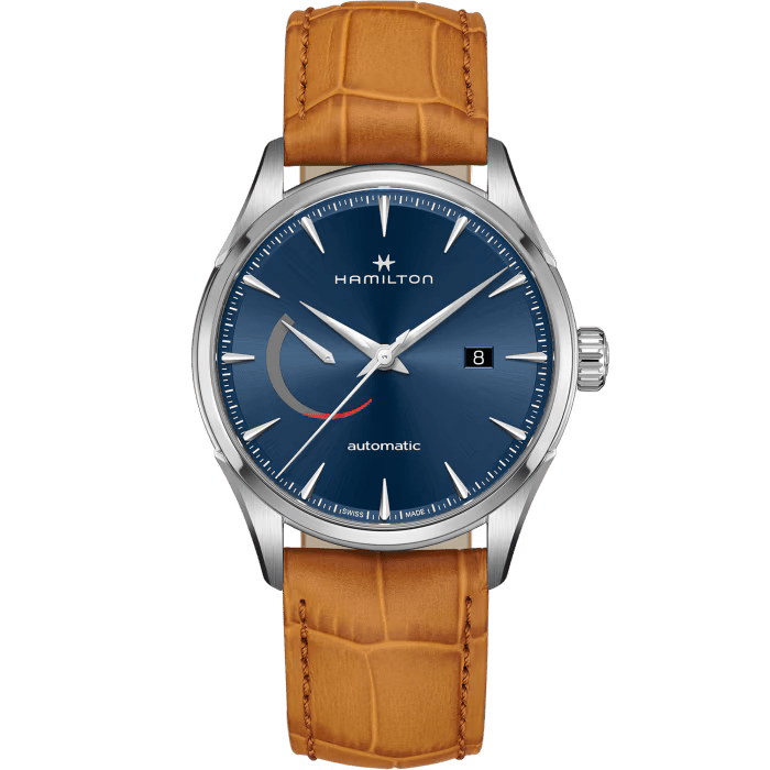 OROLOGIO HAMILTON JAZZMASTER POWER RESERVE AUTO 42 MM BLU - H32635541