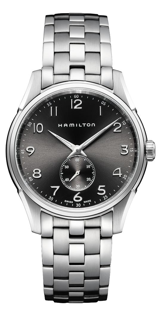 Orologio Hamilton Jazzmaster Thinline Small Second Quartz Antracite