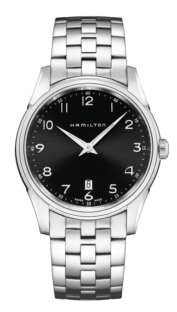 OROLOGIO HAMILTON JAZZMASTER JAZZ THINLINE QUARTZ 42 MM NERO - H38511133