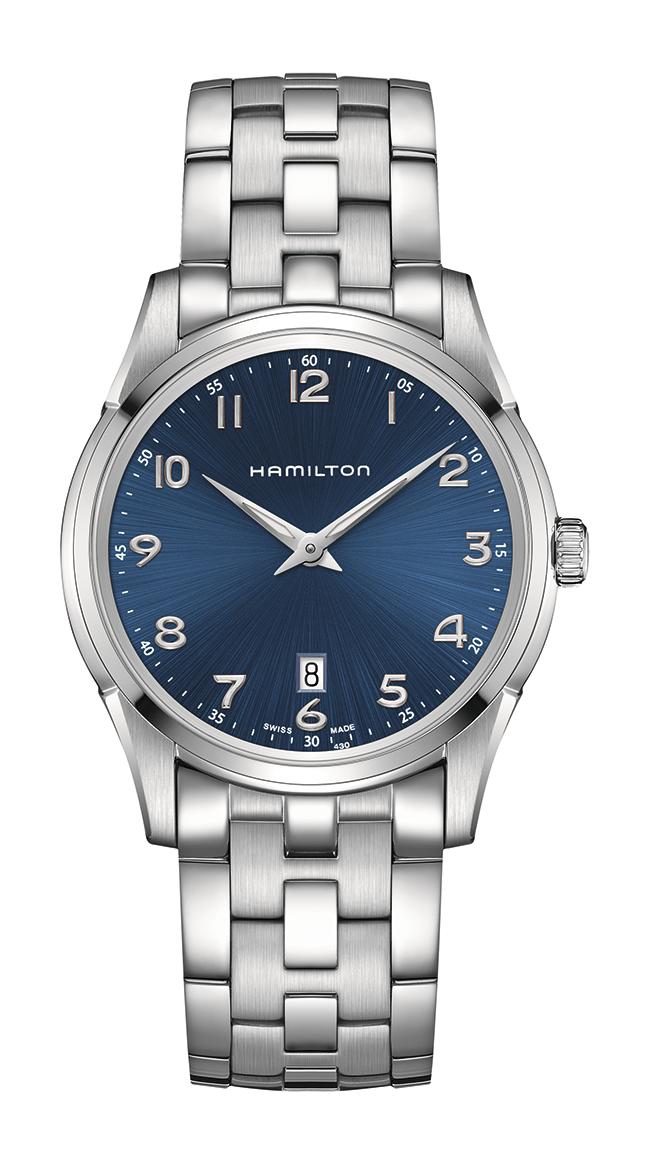 OROLOGIO HAMILTON JAZZMASTER THINLINE QUARTZ 42 MM BLU - H38511143