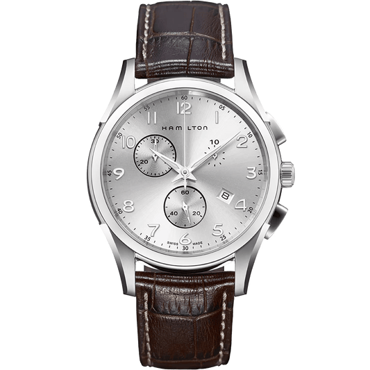 Orologio Hamilton Jazzmaster Thinline Chrono Quartz 43 mm Silver