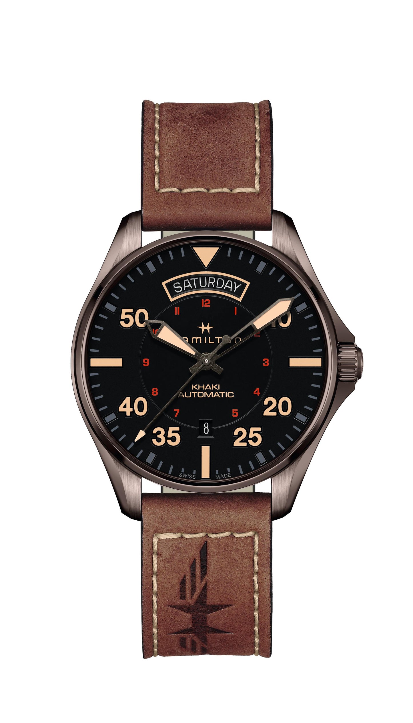 Orologio Hamilton Khaki Aviation Pilot Automatico 42 mm Nero