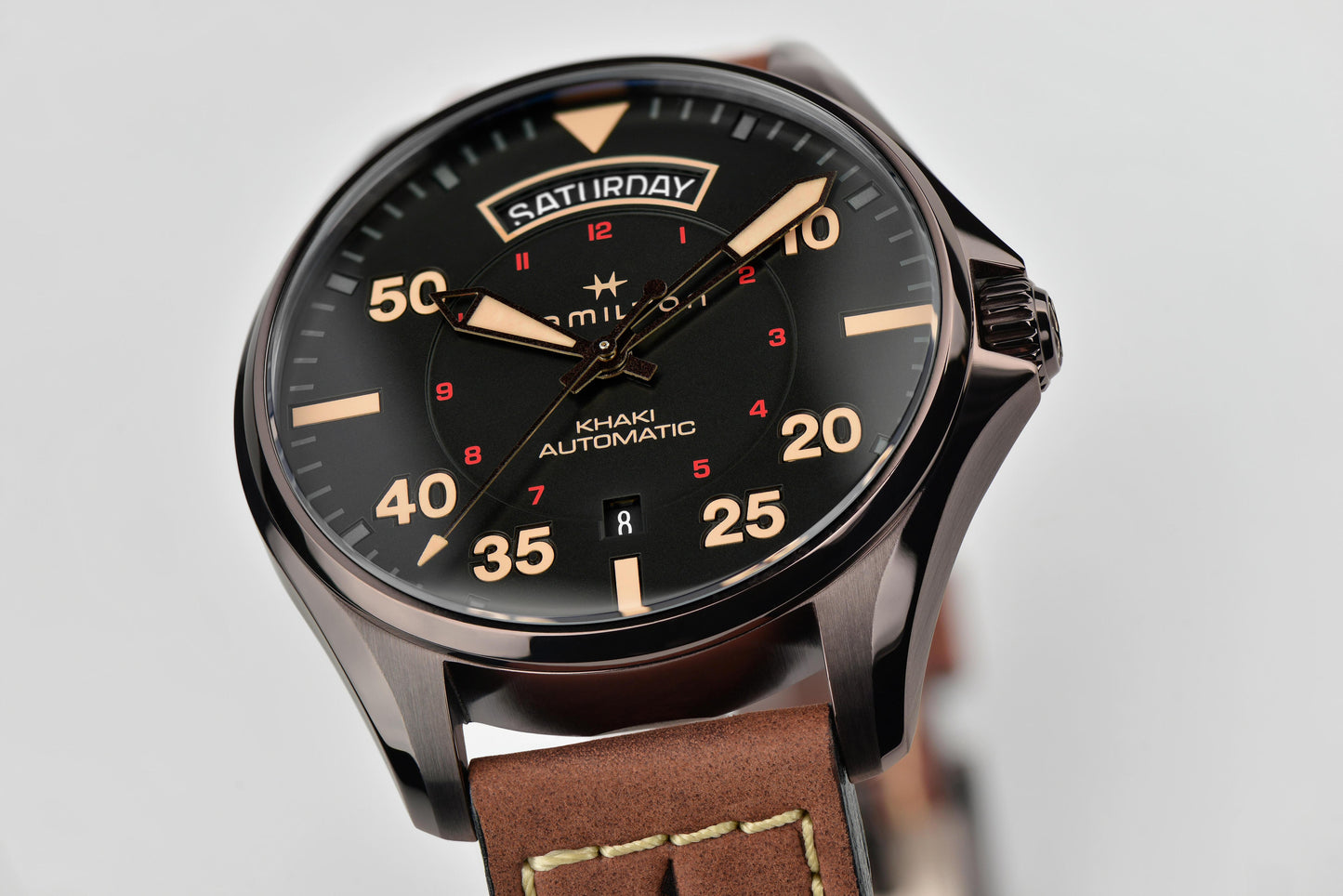 Orologio Hamilton Khaki Aviation Pilot Automatico 42 mm Nero