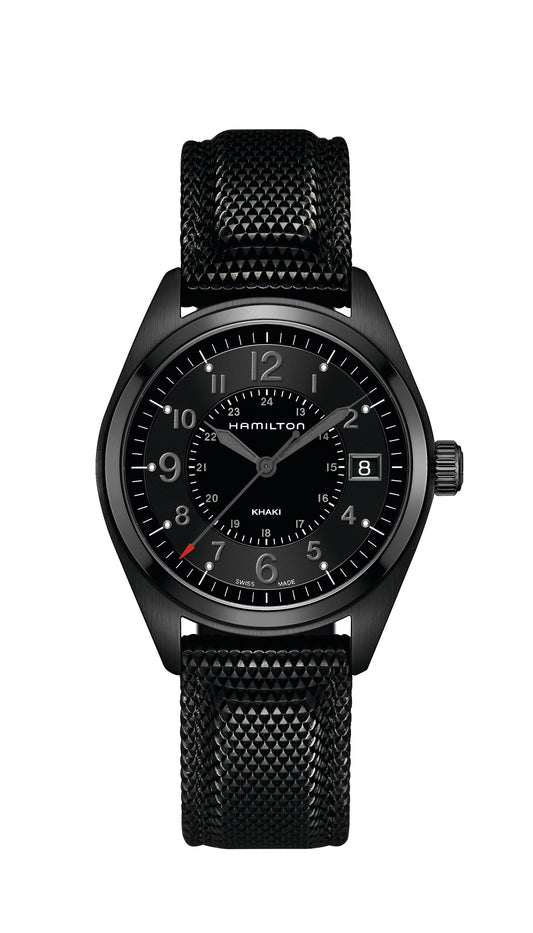 Orologio Hamilton Khaki Field Quartz 40 mm Nero