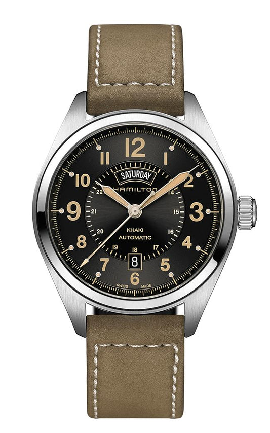 Orologio Hamilton Khaki Field Day Date 42 mm Nero