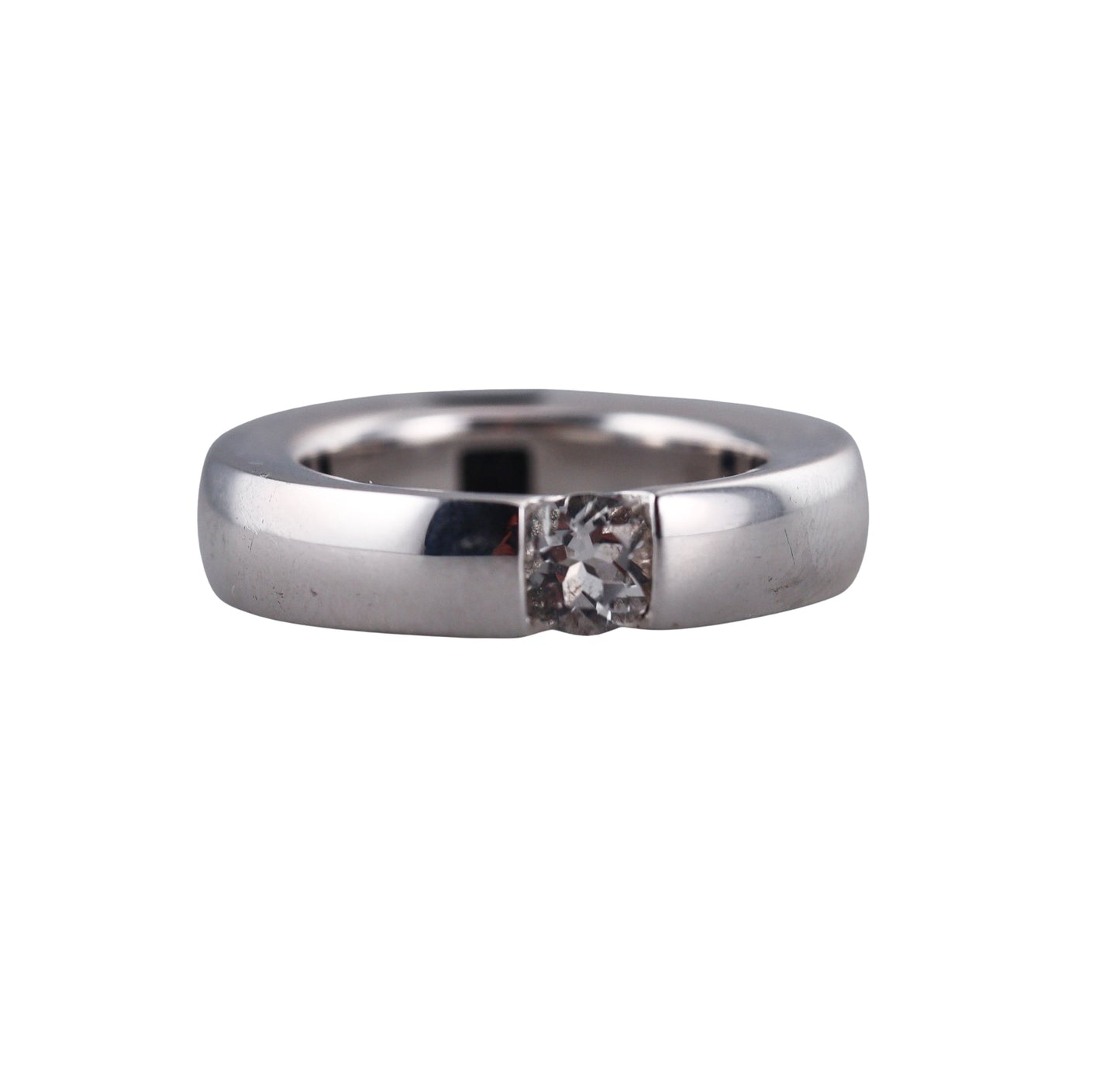 Anello Montblanc Boheme Reverso Argento Doppio Cristallo Nero Bianco - Misura 52