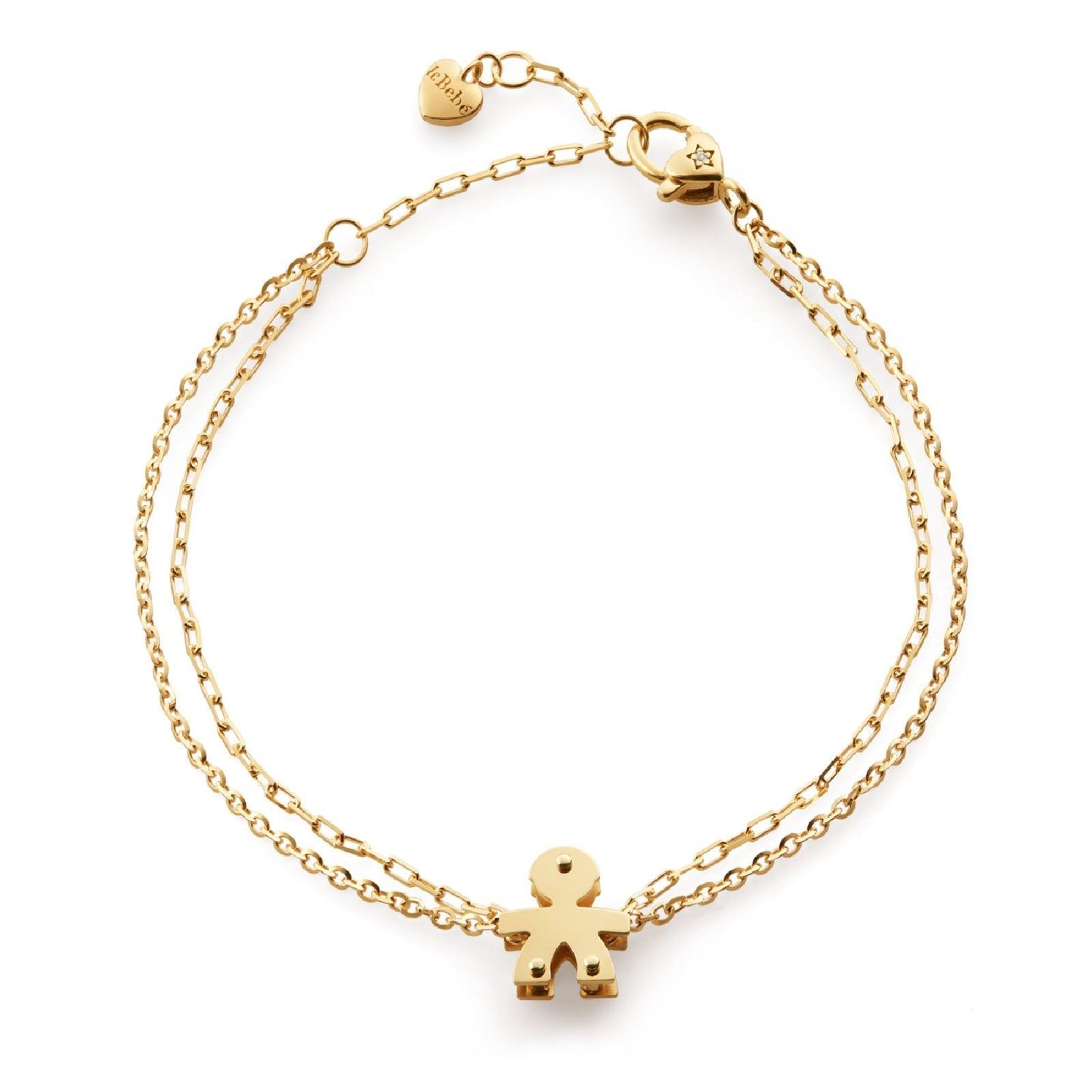 Bracciale Lebebé I Classici Mini 2 Fili Oro Giallo 9 Kt Bimbo