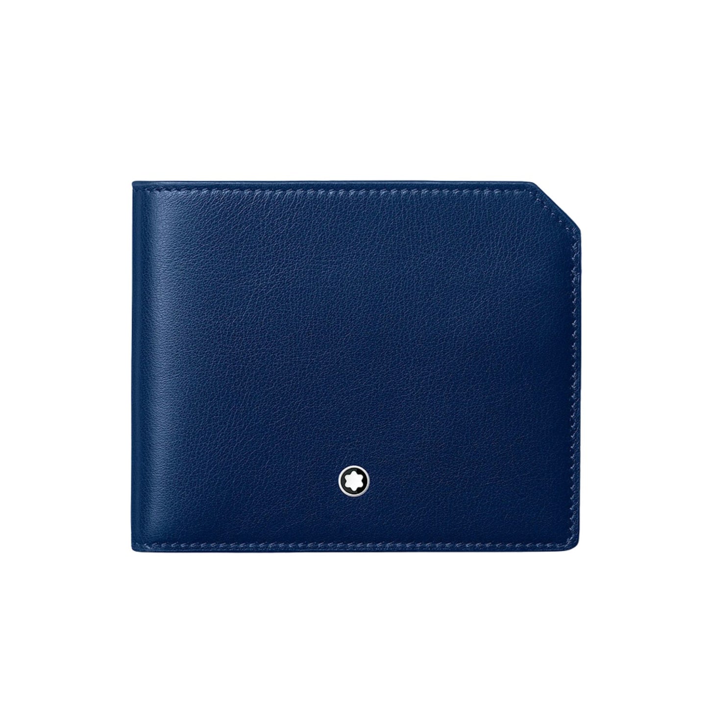 Portafogli Montblanc Meisterstuck Selection Soft Portafoglio 6 Scomparti Pelle Blu