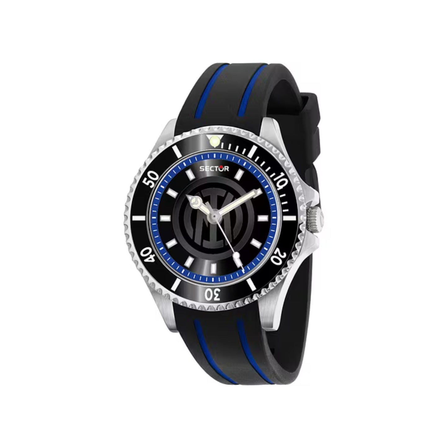 Orologio Sector 230 Inter 43 mm Gomma Nera/Blu