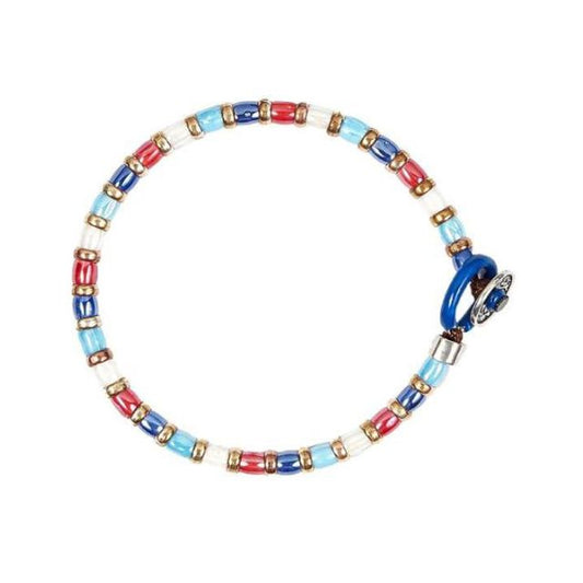 Bracciale Gerba Silver Ceramic Elementi In Ceramica Colorata Ed Argento Rosato