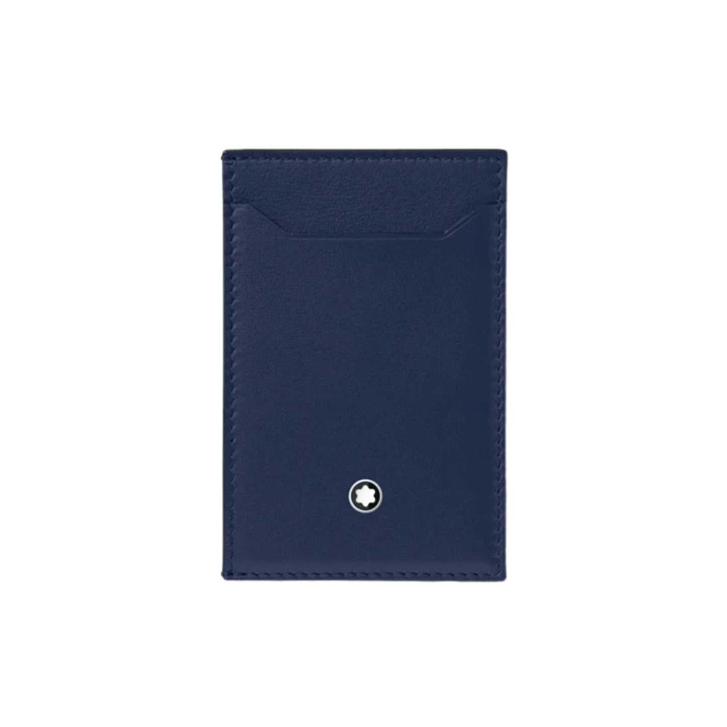 Portacarte Di Credito Montblanc Meisterstuck 3 Scomparti Pelle Blu