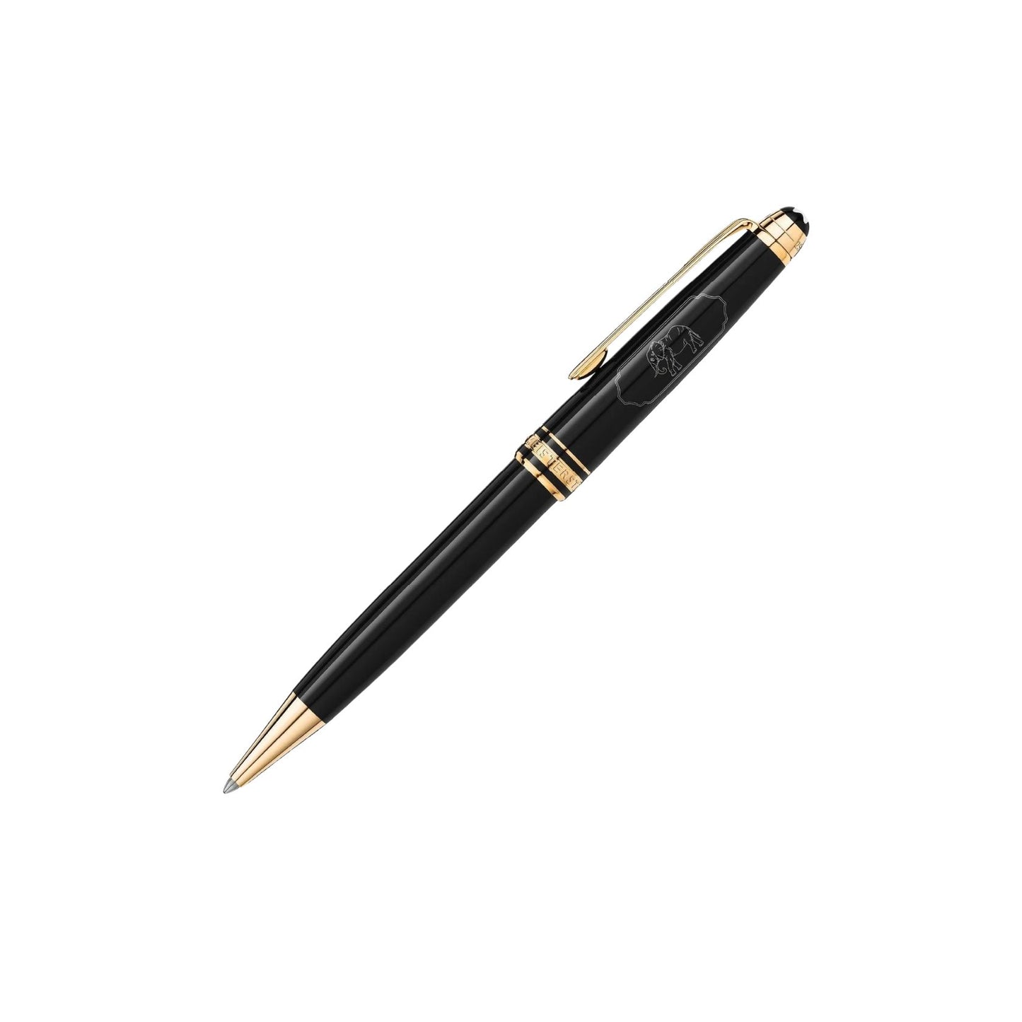 Penna a Sfera Montblanc Around The World 80 Days Meisterstuck Resina Nera