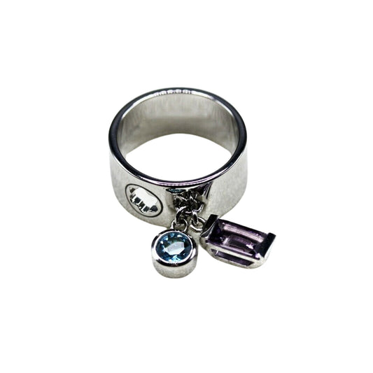 Anello Fascia Montblanc Boheme Collection Ciondoli Topazio e Ametista - Misura 54