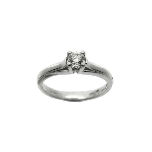 Anello Salvini 30 Anni Assolo Solitario Oro Bianco