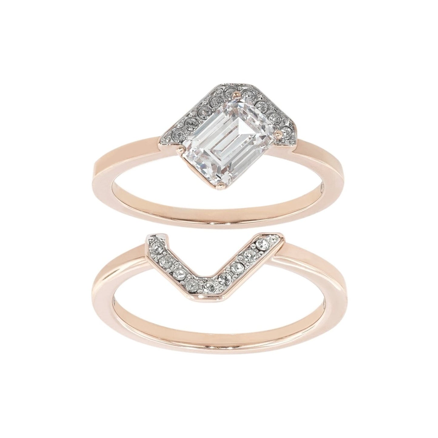 Set 2 Anelli Swarovski Gallery - Misura 55