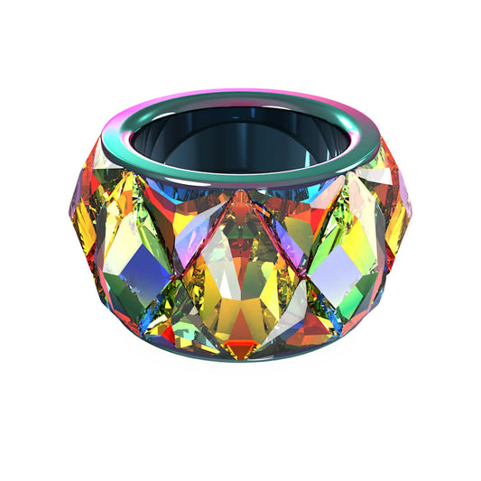 Anello cocktail Swarovski Curiosa Multicolore - Misura 55