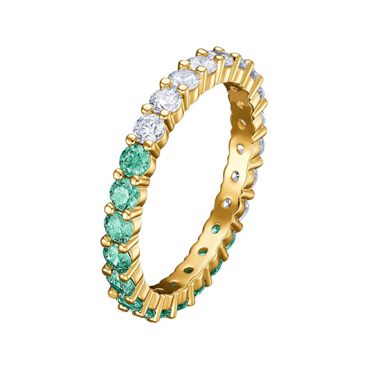 Anello Swarovski Matrix Vittore Half Green - Misura 58