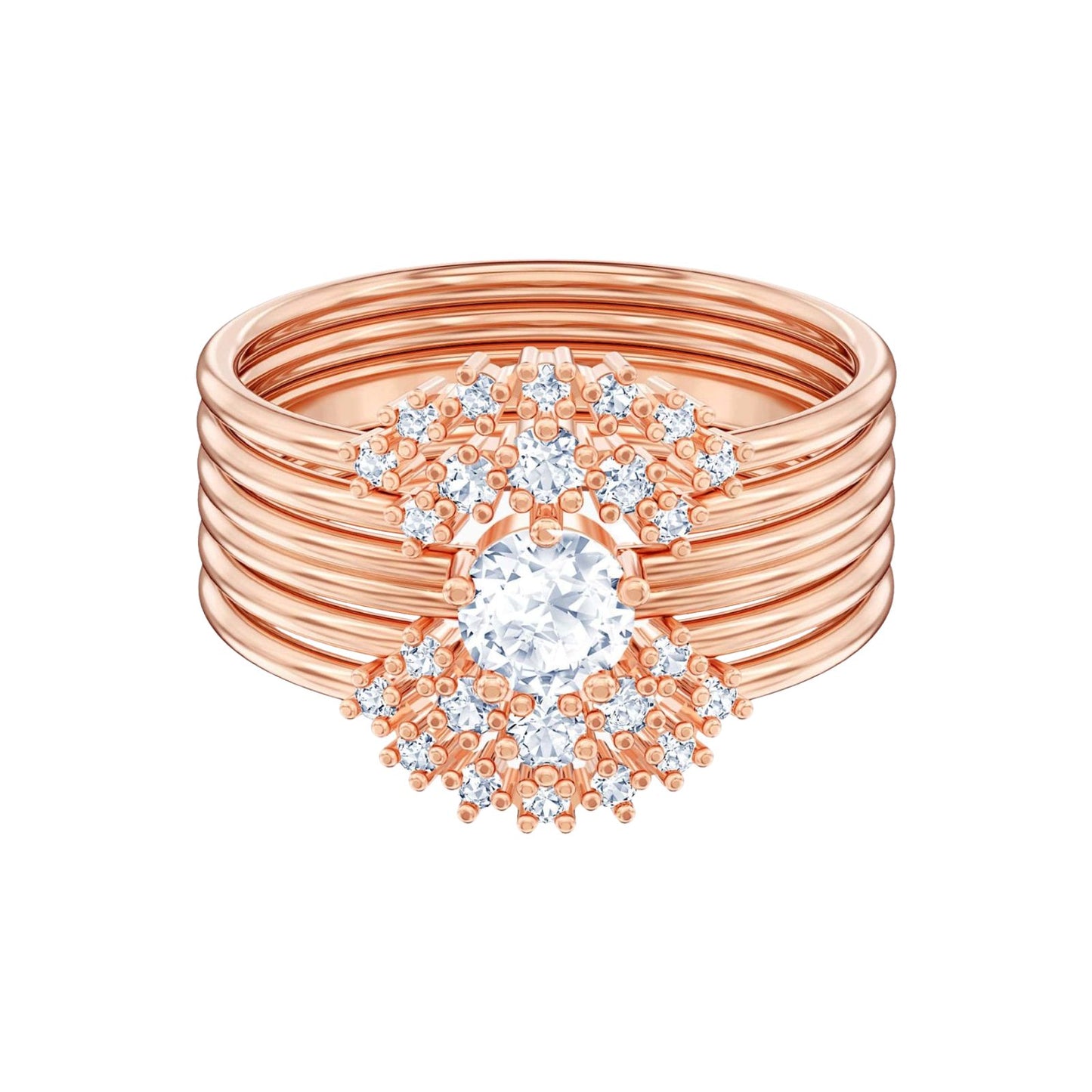 Set 5 Anelli Swarovski Moonsun by Penelope Cruz - Misura 55