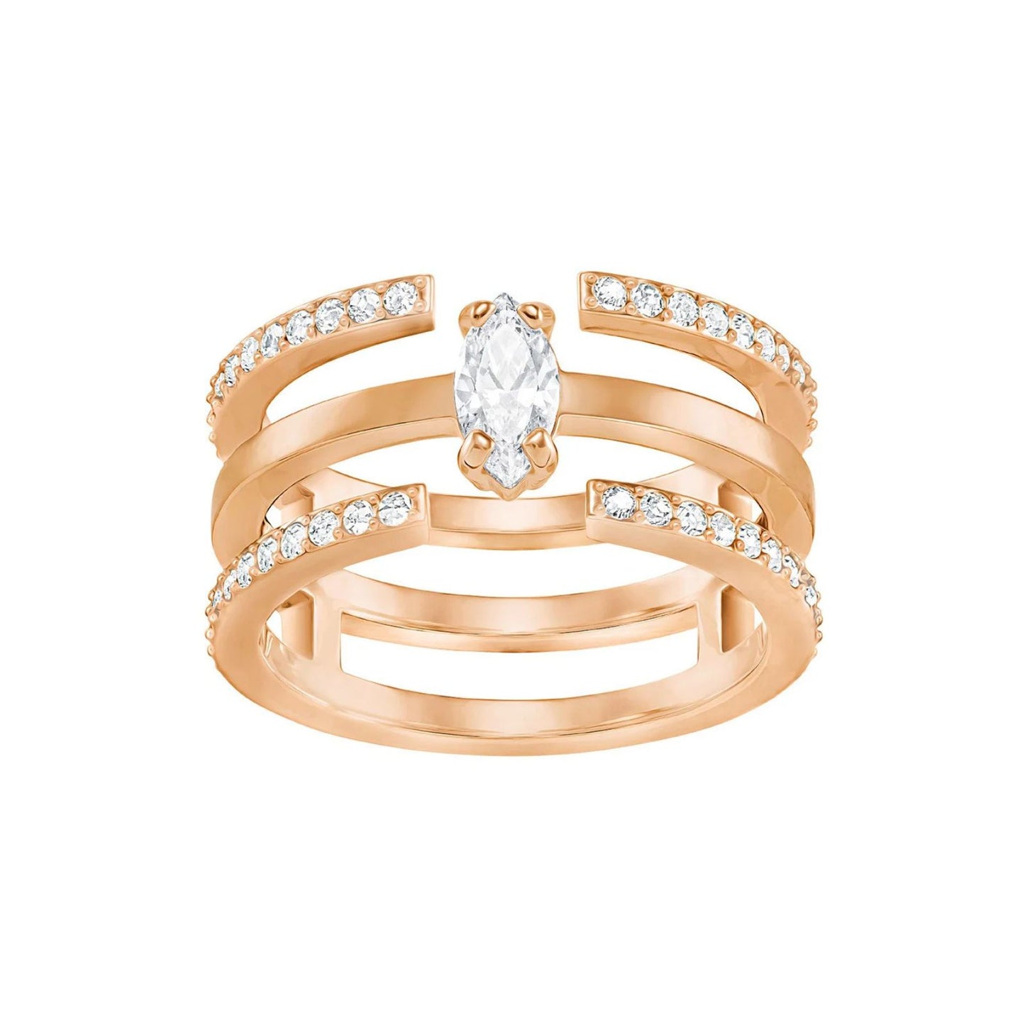 Anello Swarovski Gray Rose - Misura 52