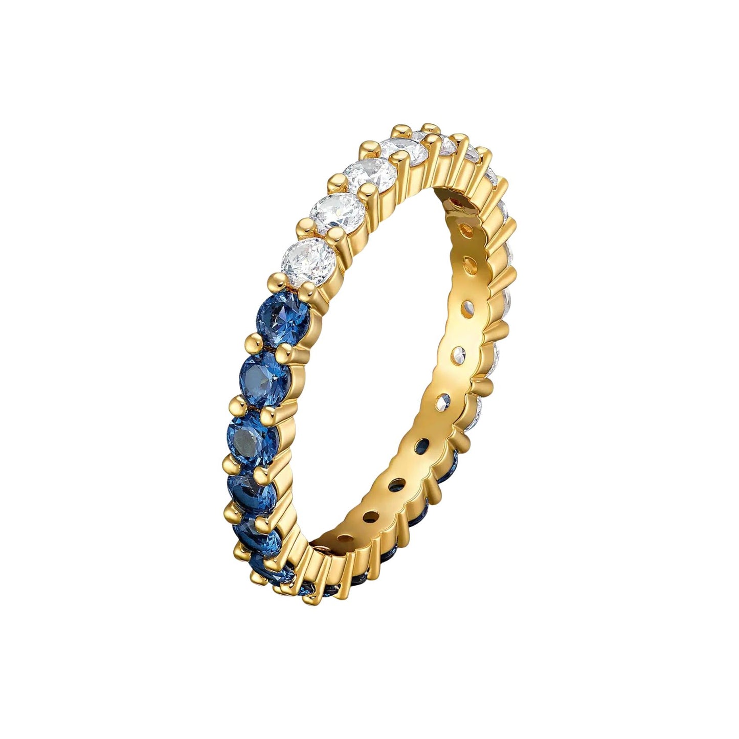 Anello Swarovski Matrix Vittore Half Blue - Misura 55