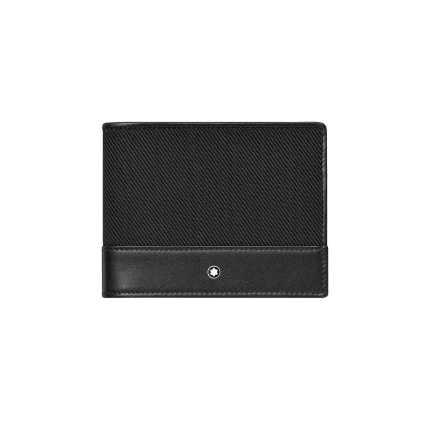 Portafogli Montblanc Nightflight 4 Scomparti Tessuto e Pelle