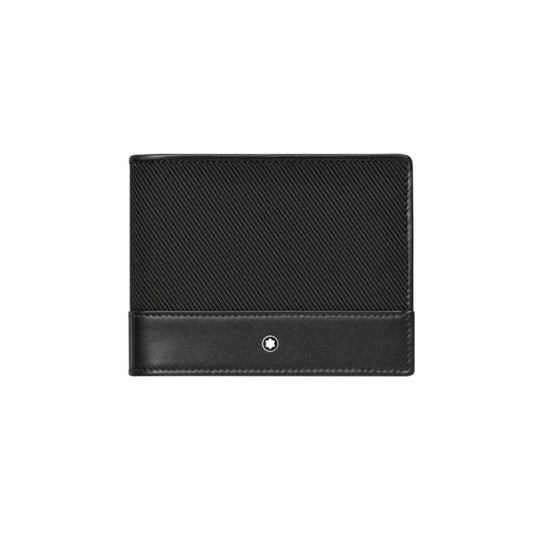 Portafogli Montblanc Nightflight 4 Scomparti Tessuto e Pelle
