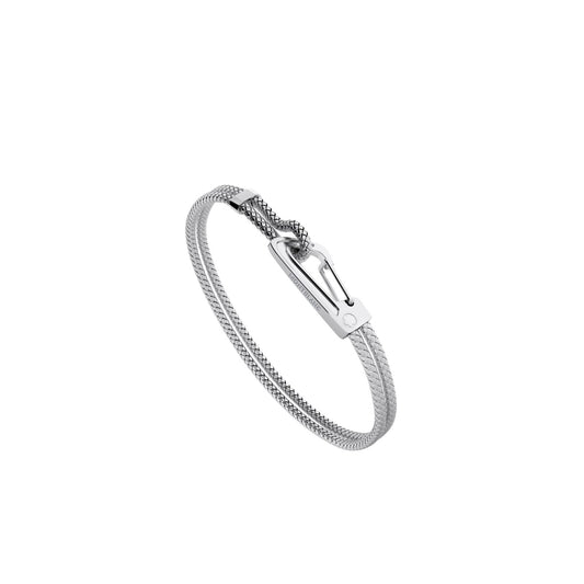 Bracciale Montblanc Men's Woven Acciaio 2 Fili
