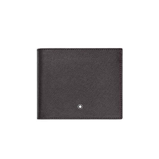 Portafogli Montblanc Sartorial Portafoglio 8 Scomparti Pelle Grigio