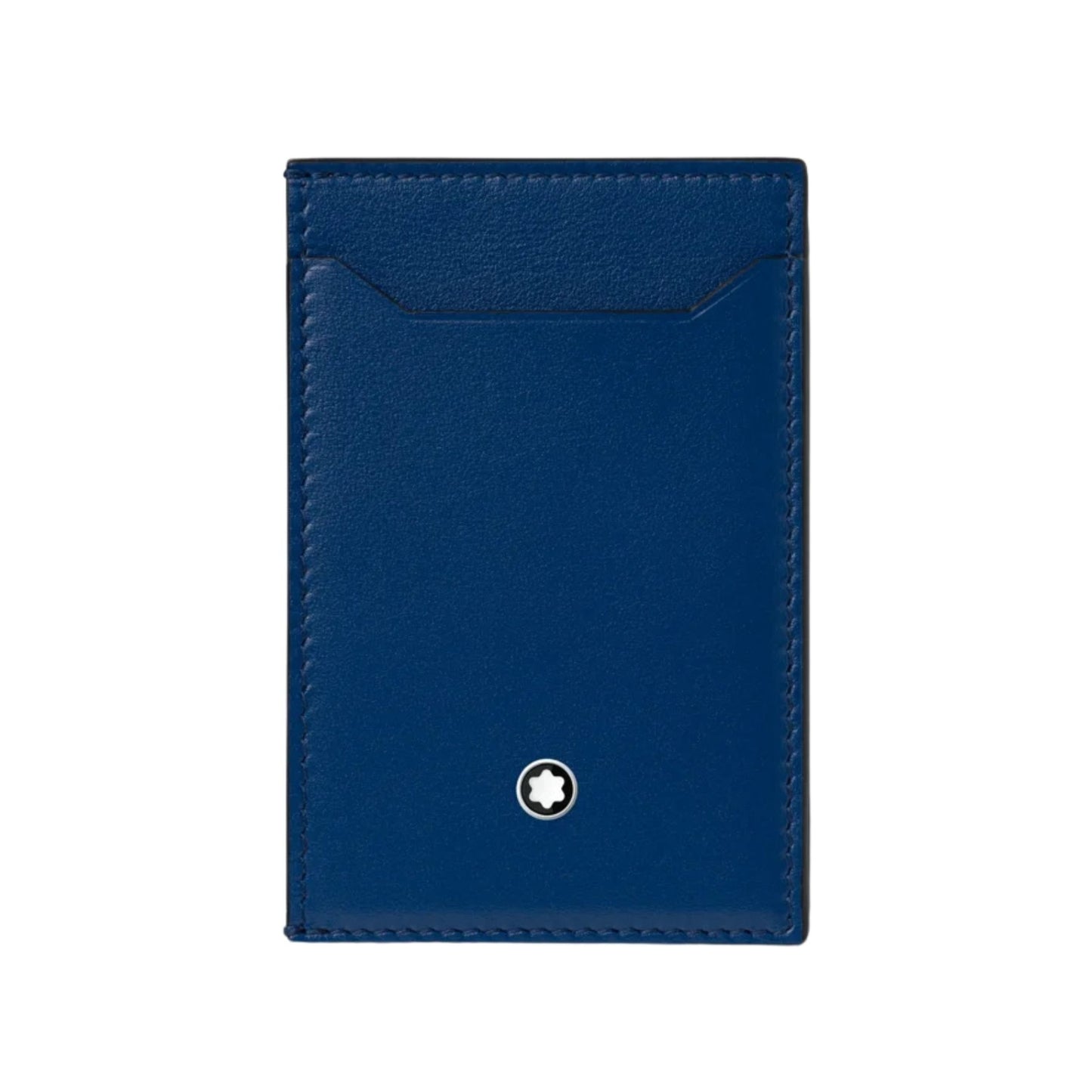 Portacarte Di Credito Montblanc Meisterstuck 3 Scomparti Pelle Blu