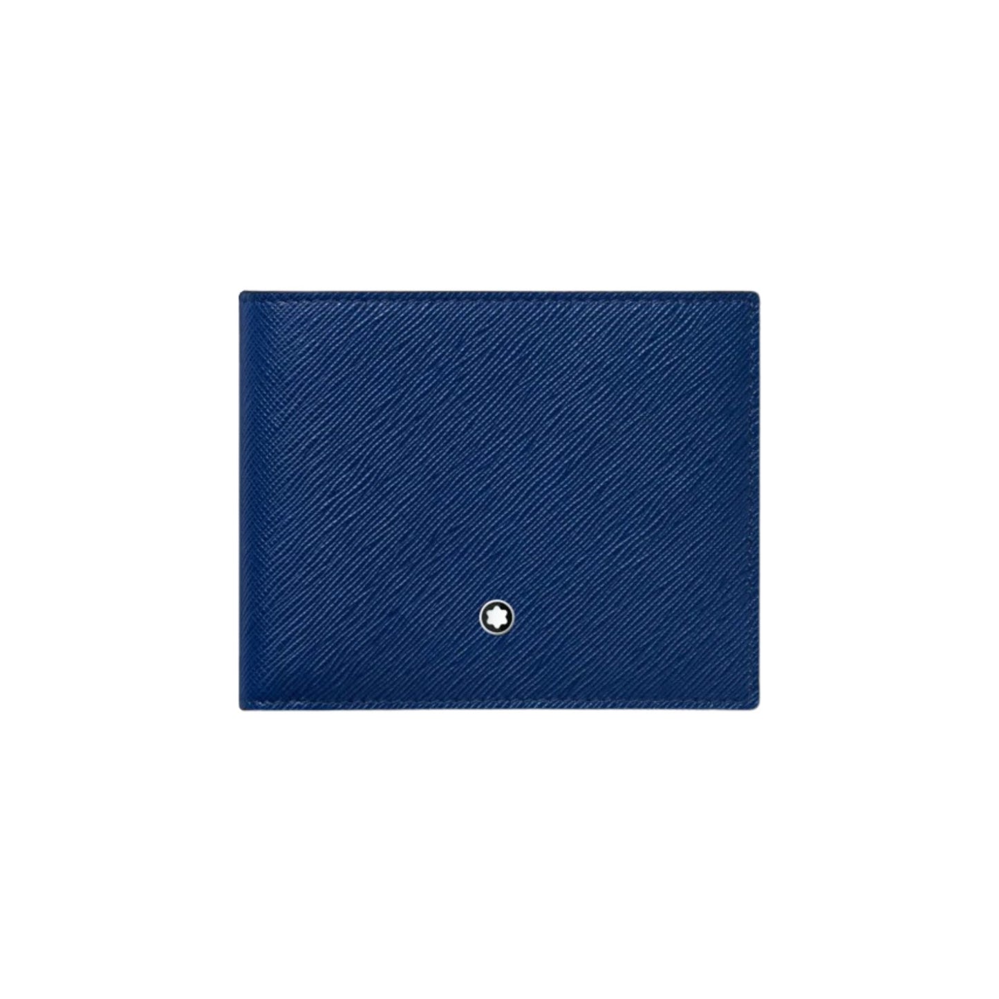 Portafogli Montblanc Sartorial Portafoglio 6 Scomparti Pelle Blu