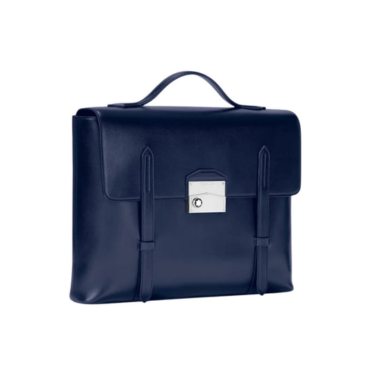 Borse Lavoro Montblanc Meisterstuck Neo Cartella Pelle Blu