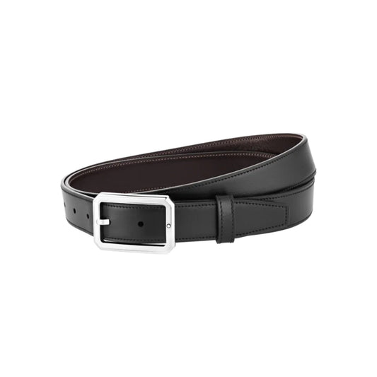 Cinture Montblanc Belt-Octagonal Cintura Pelle Nera / Marrone