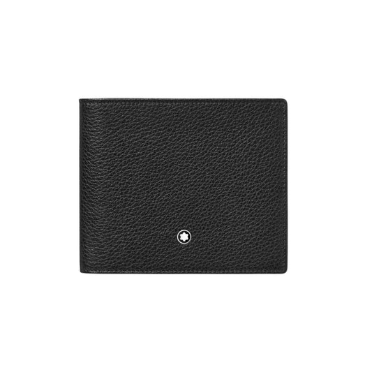 Portafogli Montblanc Soft Grain Portafoglio Scomparti Pelle Nero